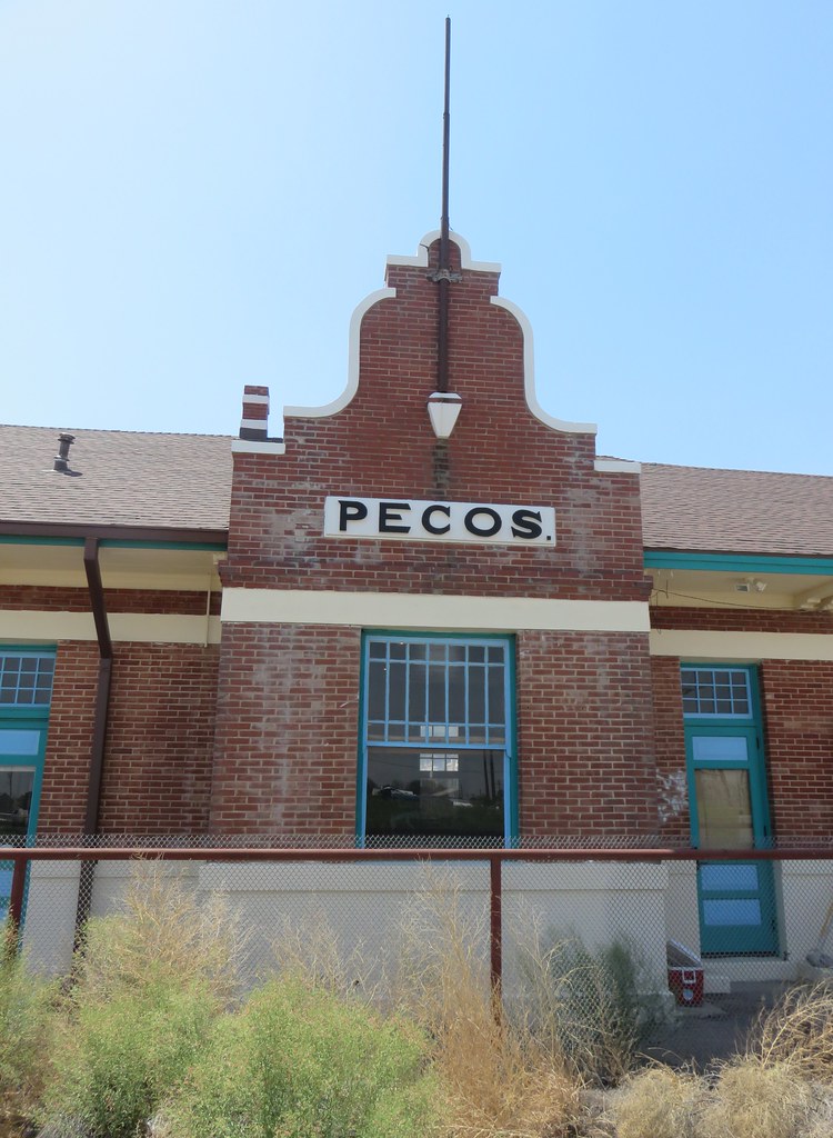 Old Texas & Pacific Railroad Depot Detail (Pecos, Texas) Flickr