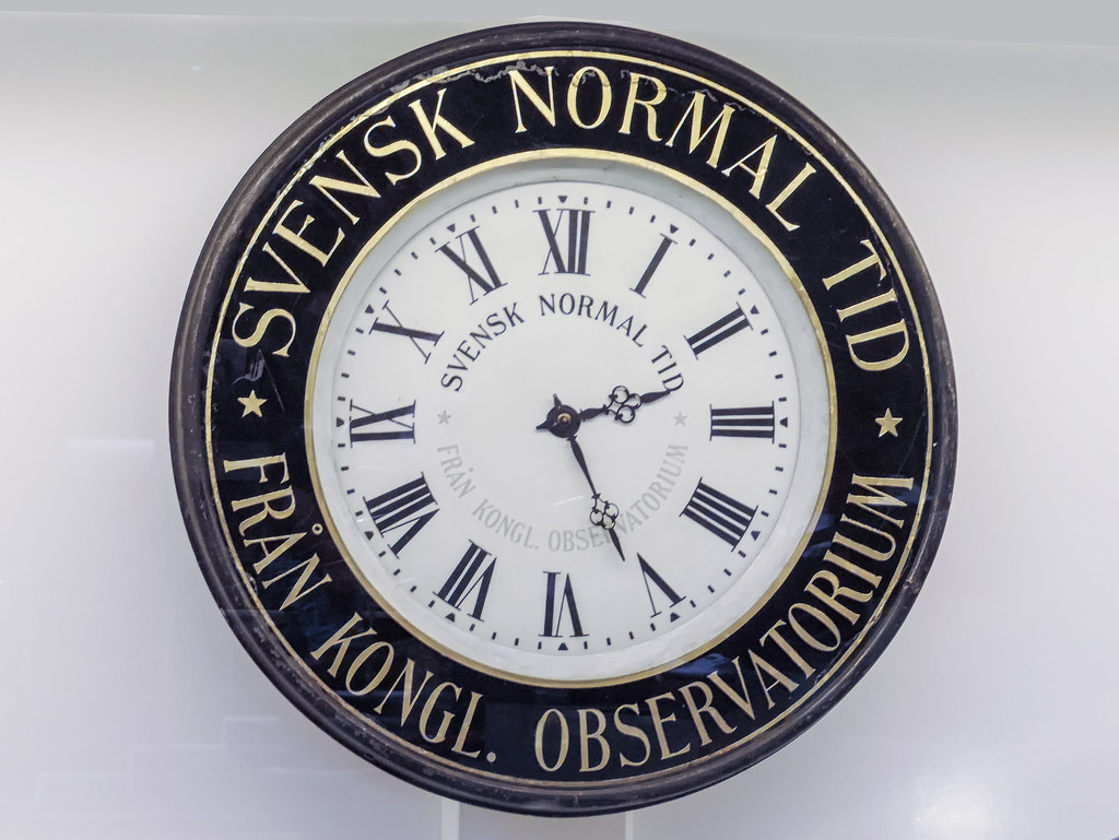 Swedish standard time clock from Stockholm Observatory Flickr