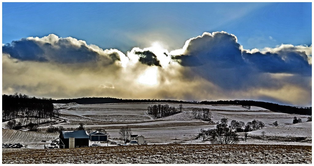 Sunset over Sugar Creek Twp, Armstrong County PA “I am,” s… Flickr