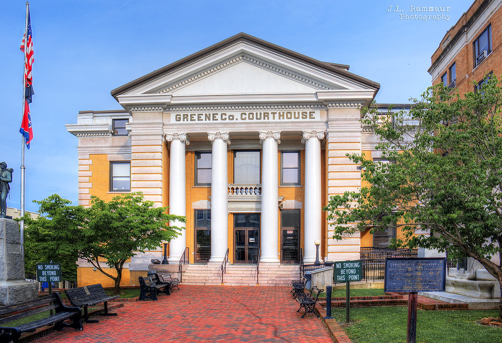 Elevation of W Main St, Greeneville, TN, USA Topographic Map