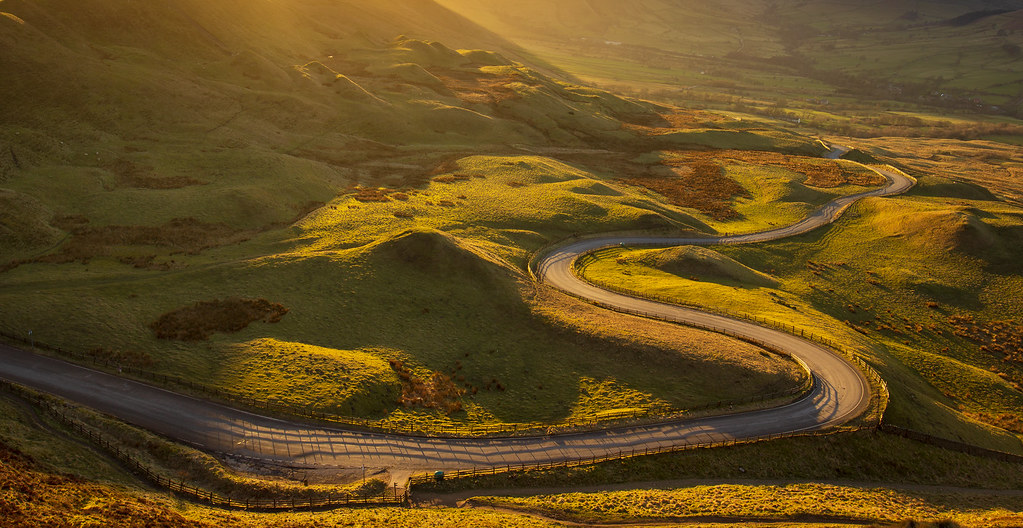 The road to Edale, Hope Valley, Derbyshire, UK Steven Nokes Flickr