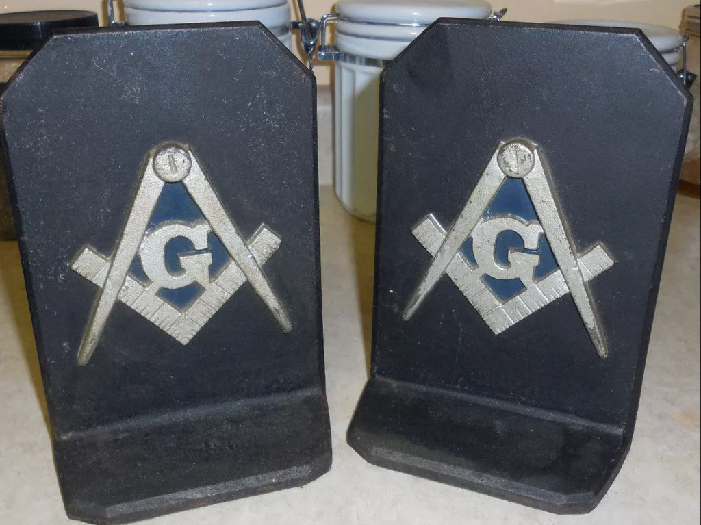 Masonic Book Ends These bookends were for sale today on EB… Flickr