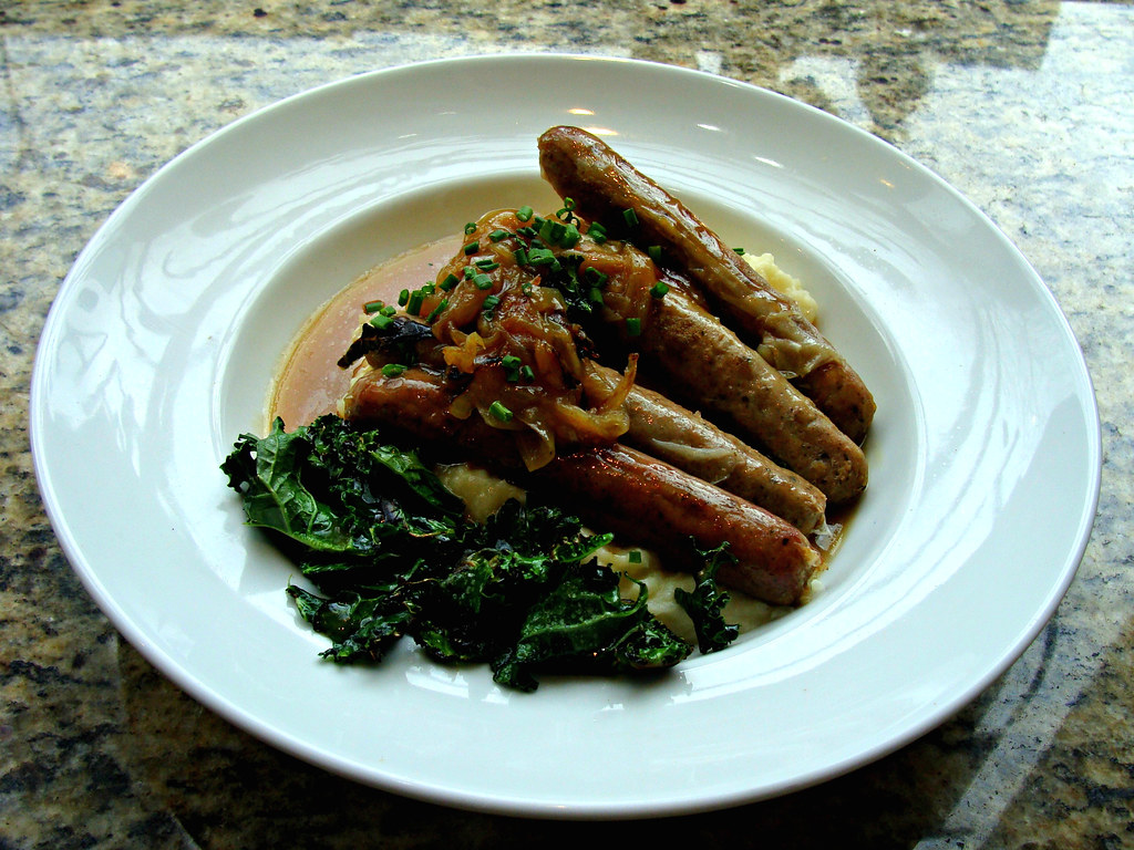 Bangers and Mash and Kale The salty Tongue version in Gast… Flickr