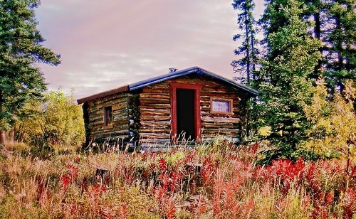 Old Cabin in the Yukon The sun was just rising as I cautio… Flickr