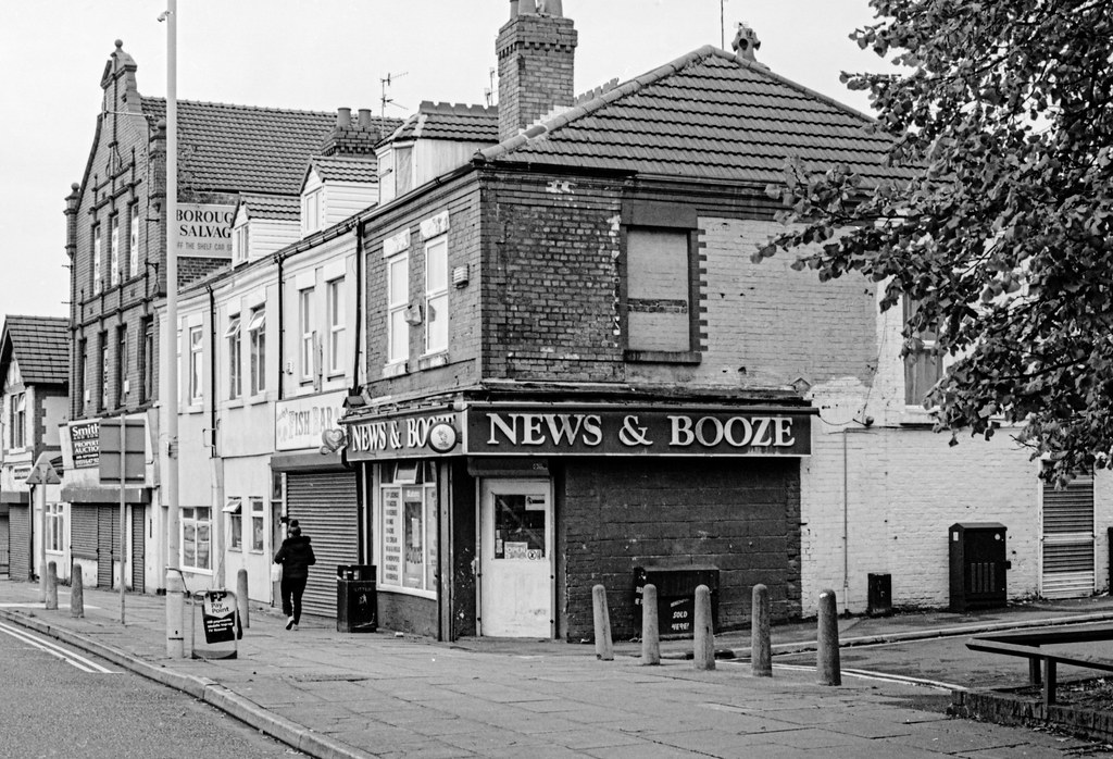 News & Booze, Borough Road, Birkenhead. John Greene Flickr