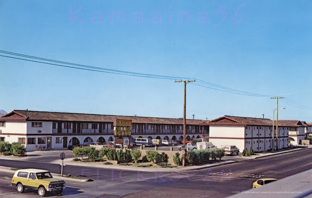 El Rancho Motel Ridgecrest 1970s The El Rancho Motel on So… Flickr