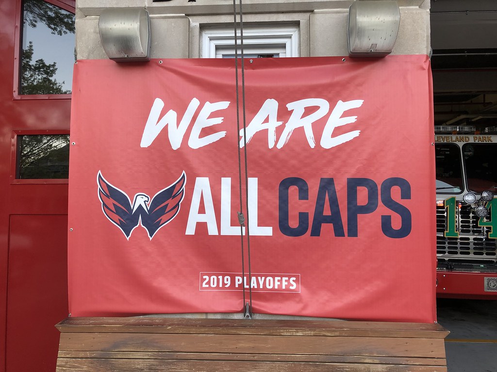 We Are ALL CAPS hockey fan sign, D.C. Engine Company 28, … Flickr