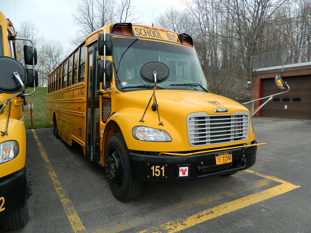 Red Creek Central School 151 (3) Bus lot Red Creek, NY. Flickr