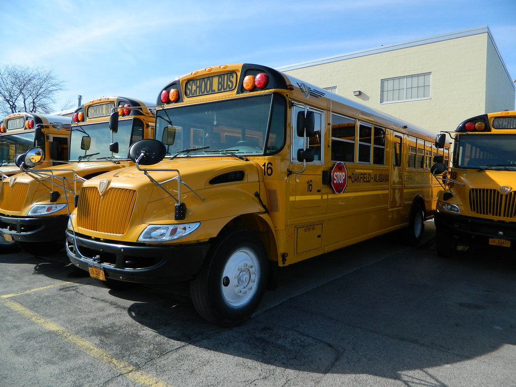 OakfieldAlabama Central School 16 (2) Bus lot Oakfield,… Flickr