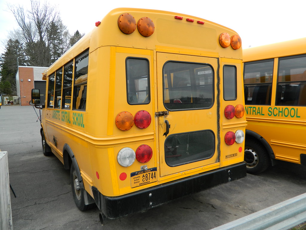 Lafayette Central School 140 (3) Bus lot Lafayette, NY. … Flickr