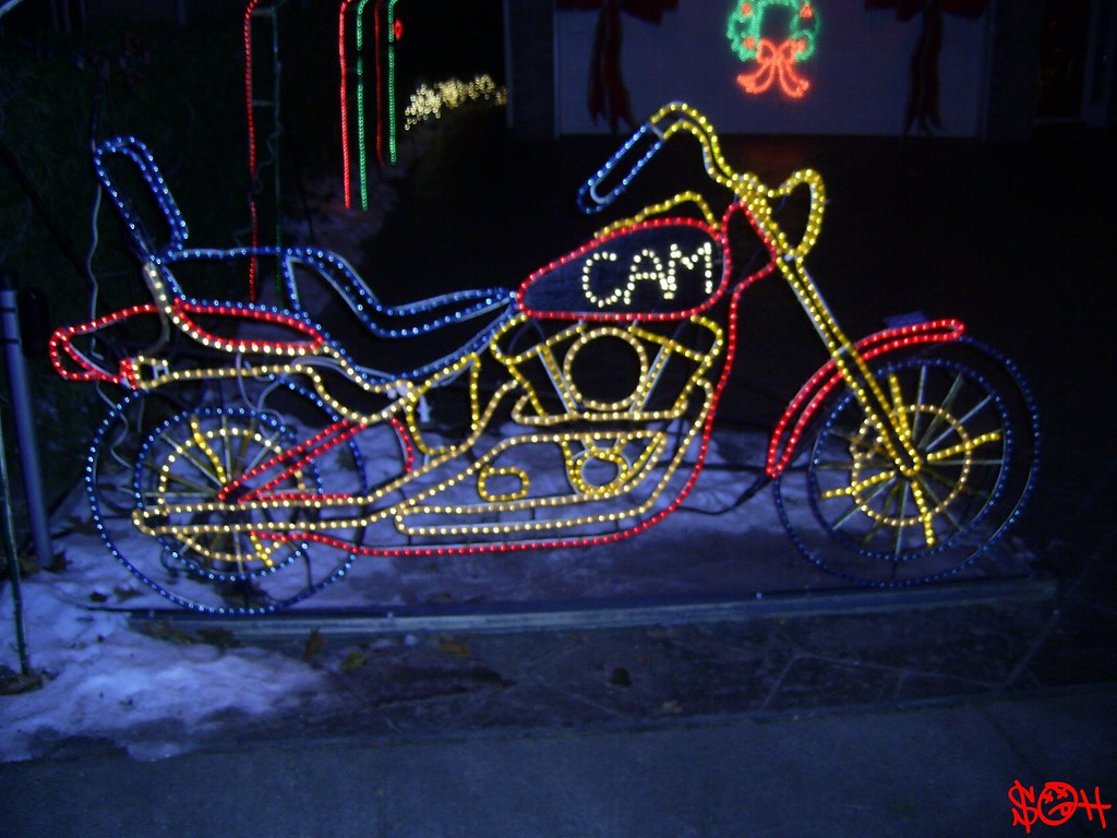 Christmas Lights Motorcycle Tribute 656 StreetsOfHamilton Flickr