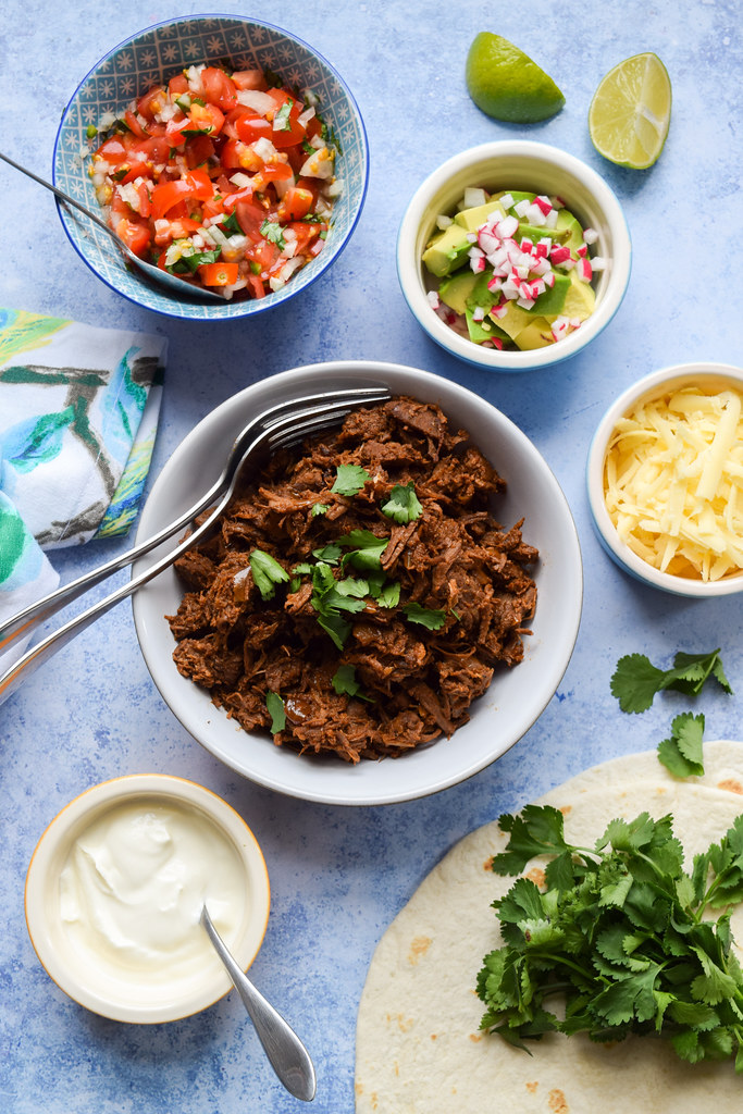 Recipe Simple Slow Cooker Shredded Mexican Beef Wraps Rachel Phipps