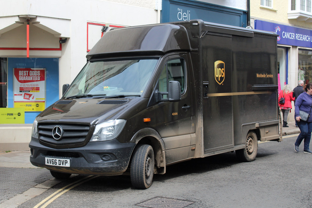 UPS AV66 DVP, Mercedes Sprinter in Fore Street, Dartmouth Flickr