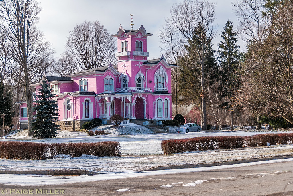 Wellsville, NY Pink House, Wellsville, NY Paige Miller Flickr