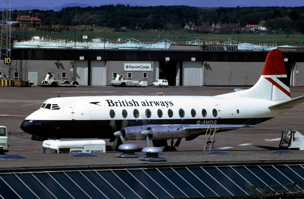 Vickers Viscount 007 GAMOG Viscount 701 British Airways Prestwick