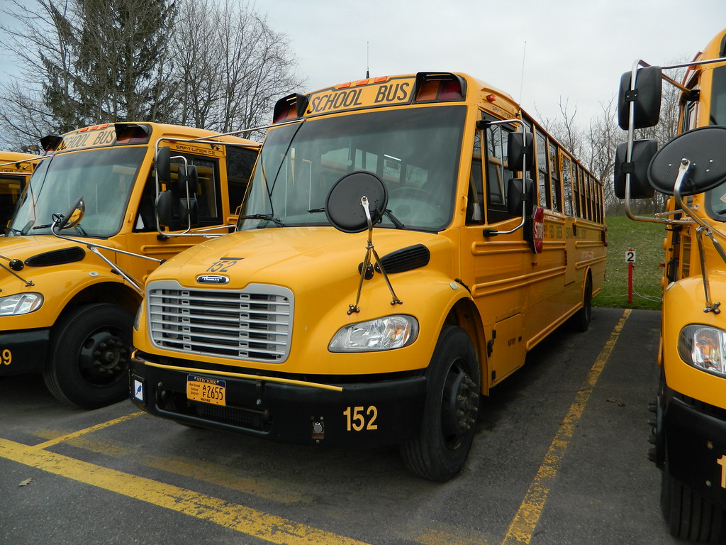 Red Creek Central School 152 Bus lot Red Creek, NY. Flickr