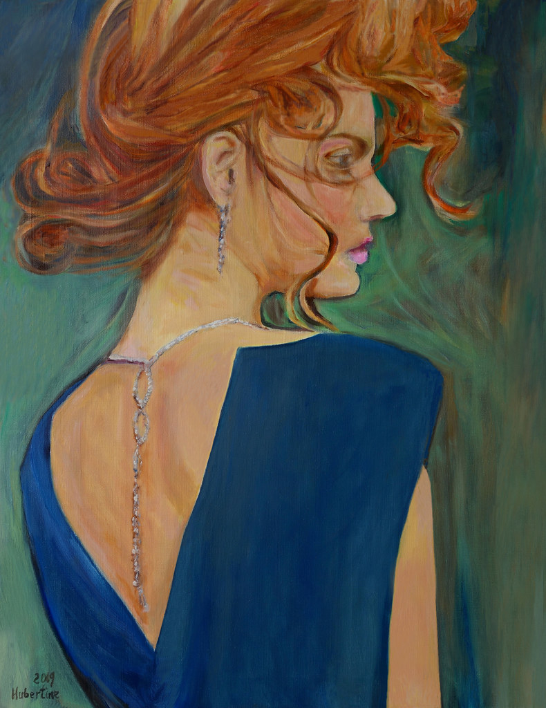 Swarovski jewelry oil painting on Flemish canvas 86x69cm… Flickr