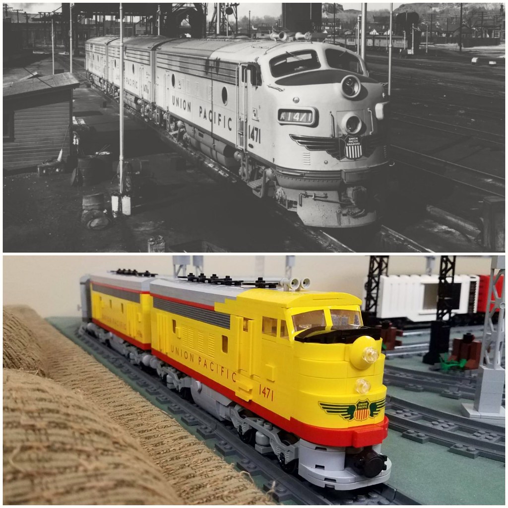 [MOD] 10020 EMD F7 Union Pacific LEGO Train Tech Eurobricks Forums