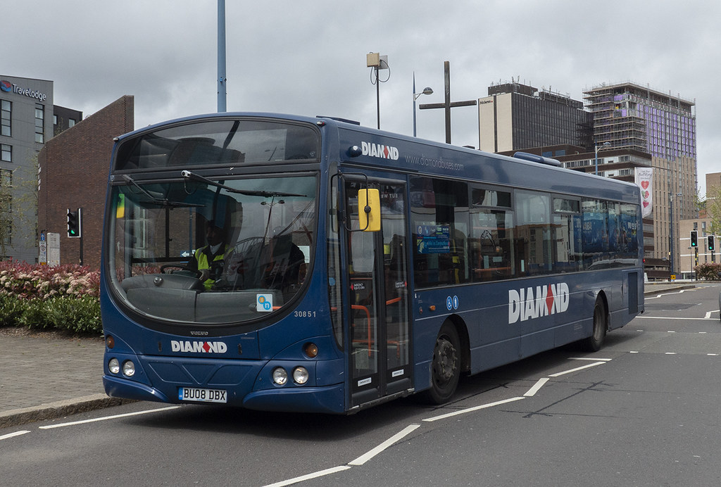 30851 BU08DBX DIAMOND Bus Company Limited (WM) Mick Atkin Flickr