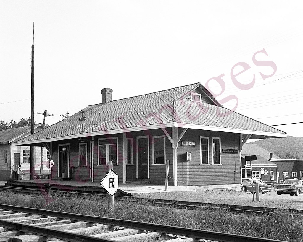 Bangor & Aroostook station at Fort Kent, Maine Bangor & Ma… Flickr