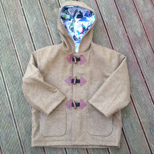 Ollie's coat Made from a 1 meter wool flannel remnant, som… Flickr