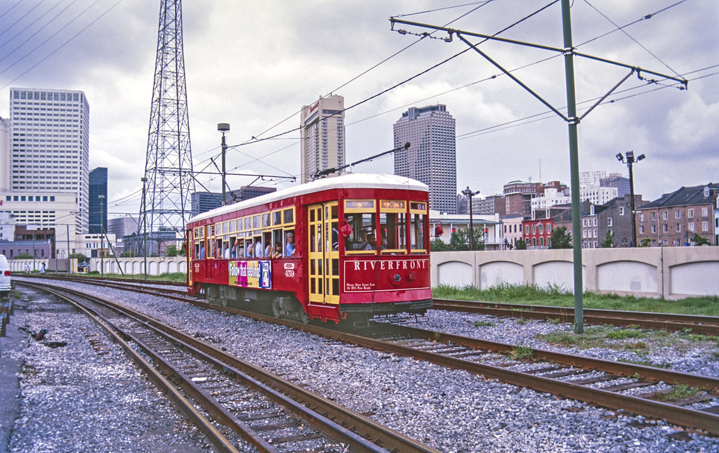 Riverfront trolley in New Orleans, Louisiana, 2000 Flickr
