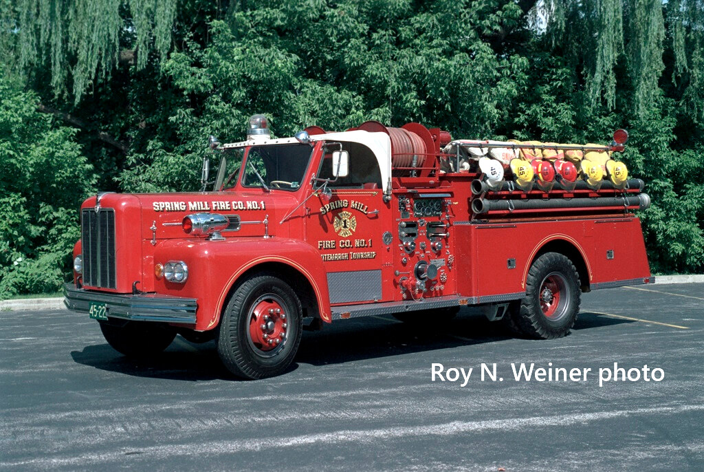 Spring Mill, PA. Engine 4522 1964 Maxim pumper. Roy N. Weiner Flickr
