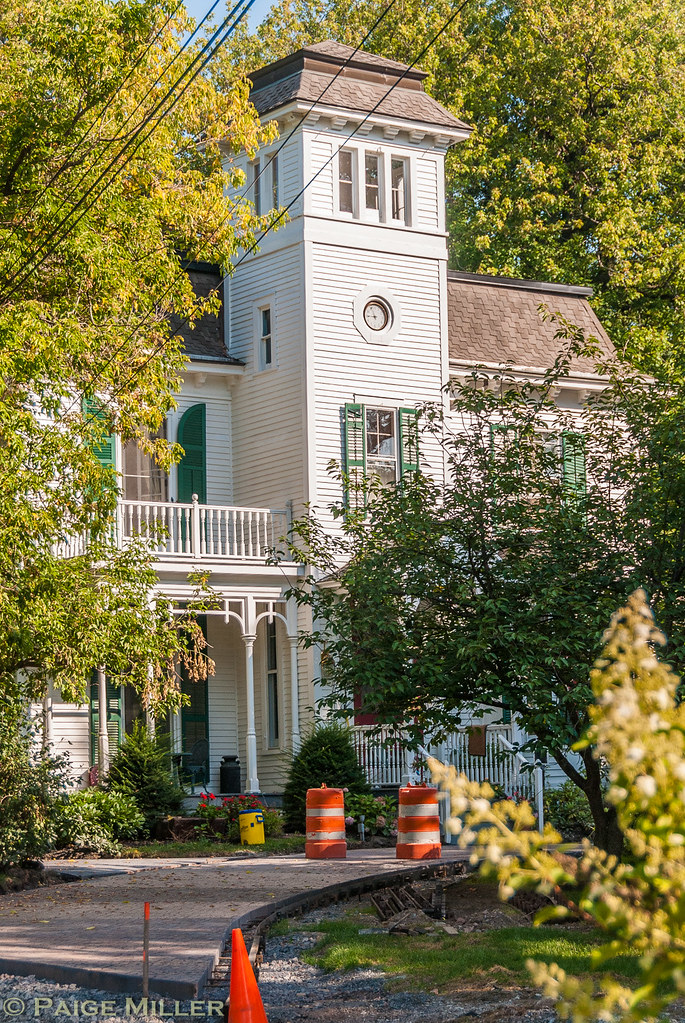 Canandaigua, NY House with tower on Howell Street Paige Miller Flickr