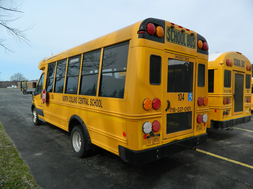 North Collins Central School 104 (4) Bus lot North Colli… Flickr