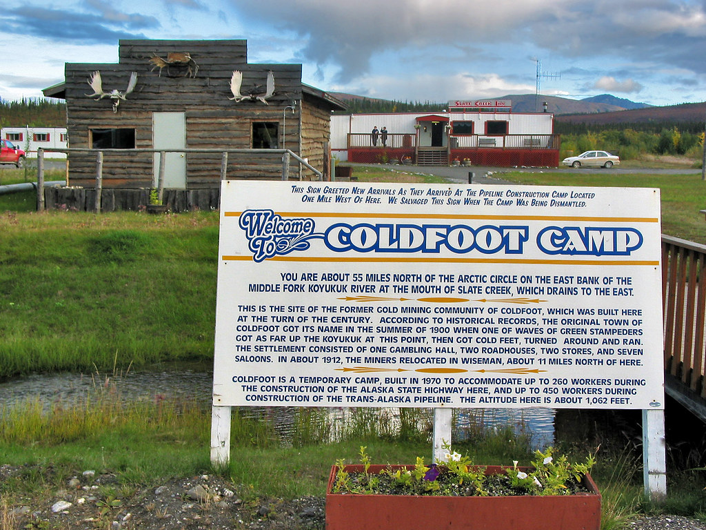 Alaska Coldfoot sign Coldfoot on the Dalton Highw… Flickr