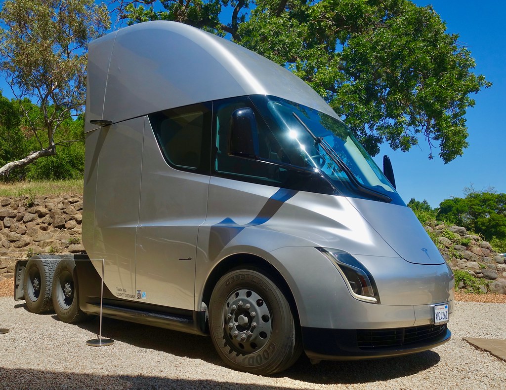 The Tesla Semi Truck at Tesla HQ today Steve Jurvetson Flickr