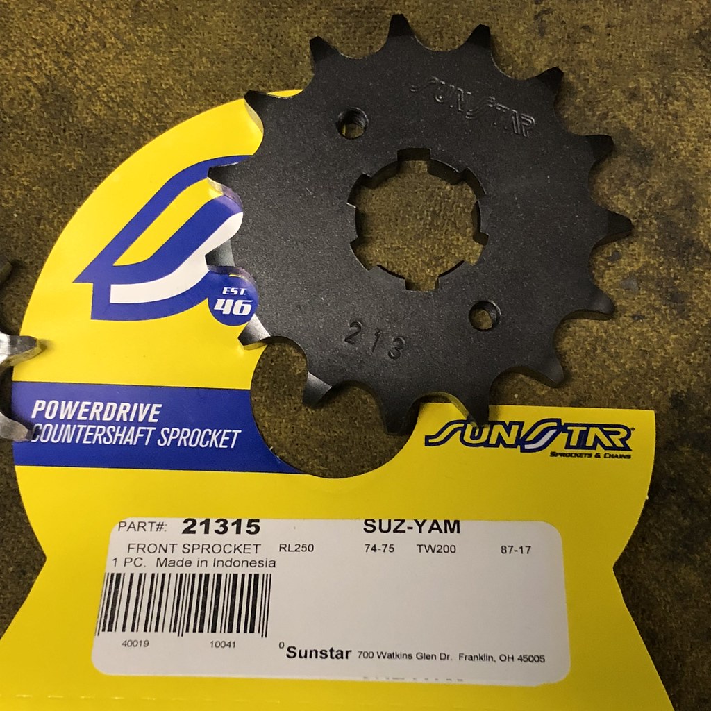 Flickriver Photoset 'TW200 Chain and Sprocket' by GCRad1