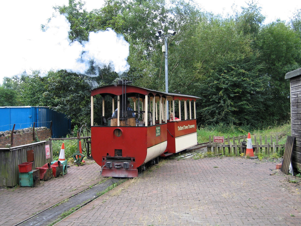 Steam tram at Telford At the Telford Horsehay Steam Trust … Flickr