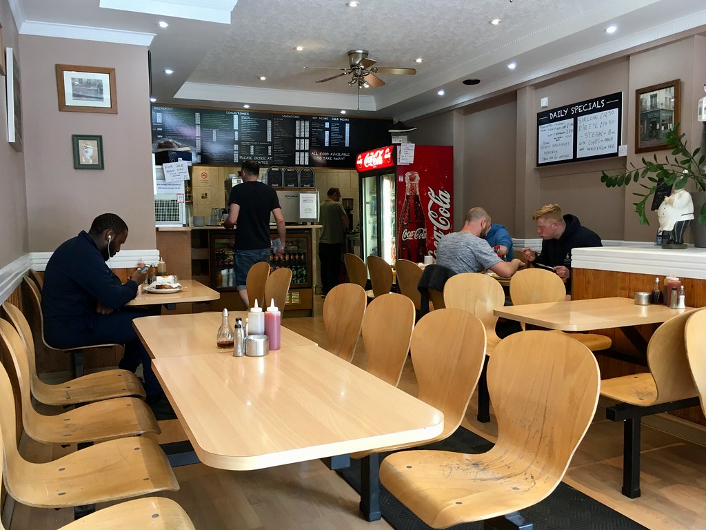 Cafe, 36 Blythe Rd, Hammersmith, London W14 0HA Flickr