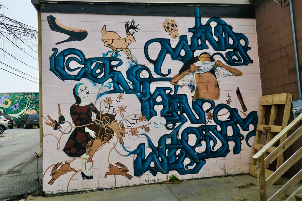 Street Art, Omaha, NE Street art on a wall in Omaha, Nebra… Flickr