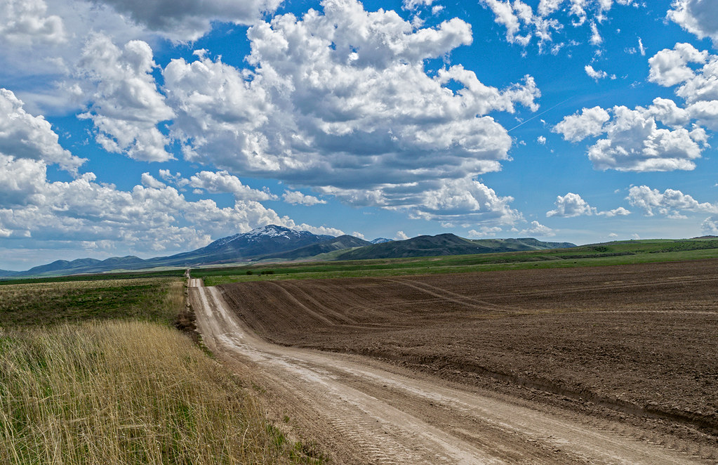 Springtime in Marsh Valley, Idaho. The view is to the sout… Flickr