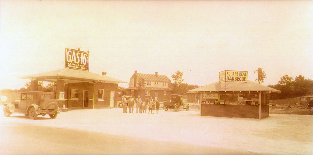 Square Deal BBQ and Gas Station, 1929 Beverly Shores, Indiana a