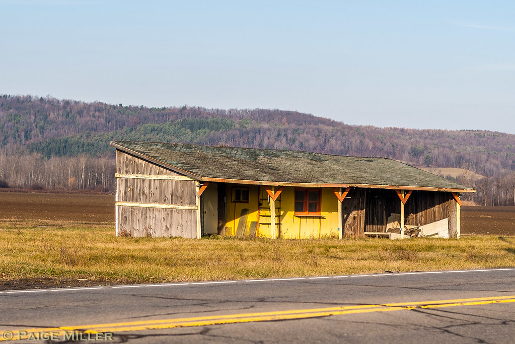 Wayland, NY Farm building/stand alongside Route 15 Paige Miller