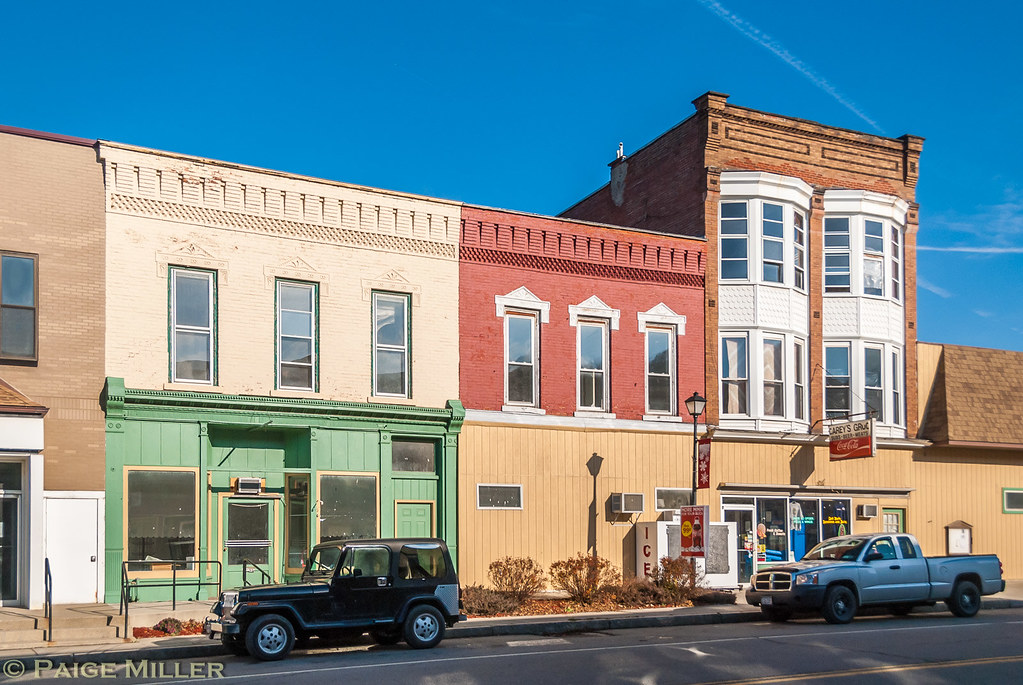 Cohocton, NY Bay windows on old building Paige Miller Flickr