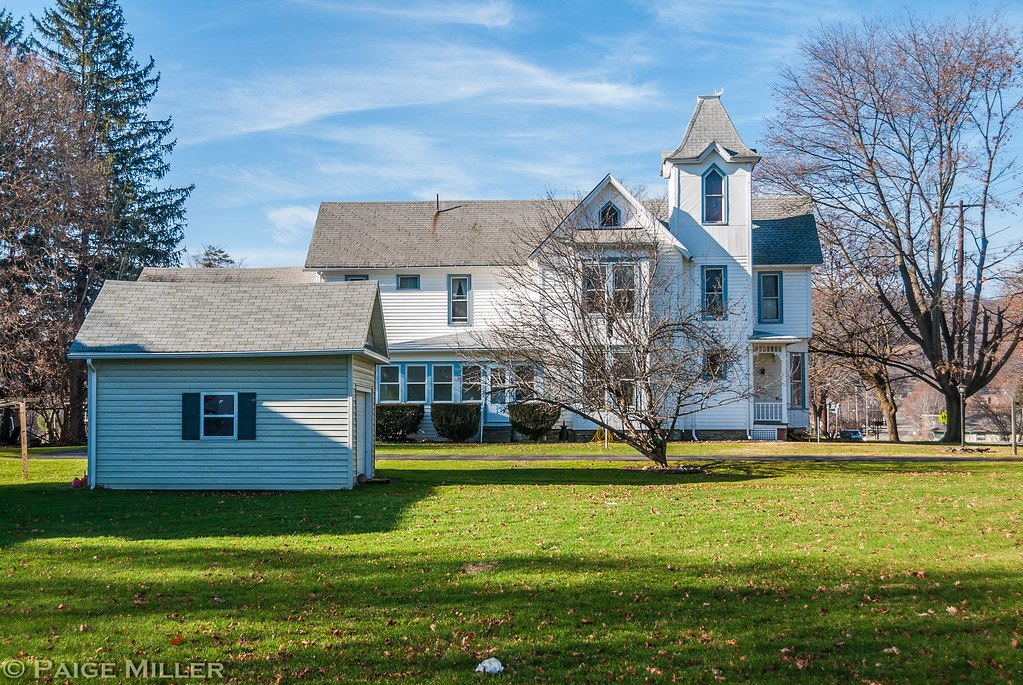 Cohocton, NY Home with tower on Maple Avenue Paige Miller Flickr