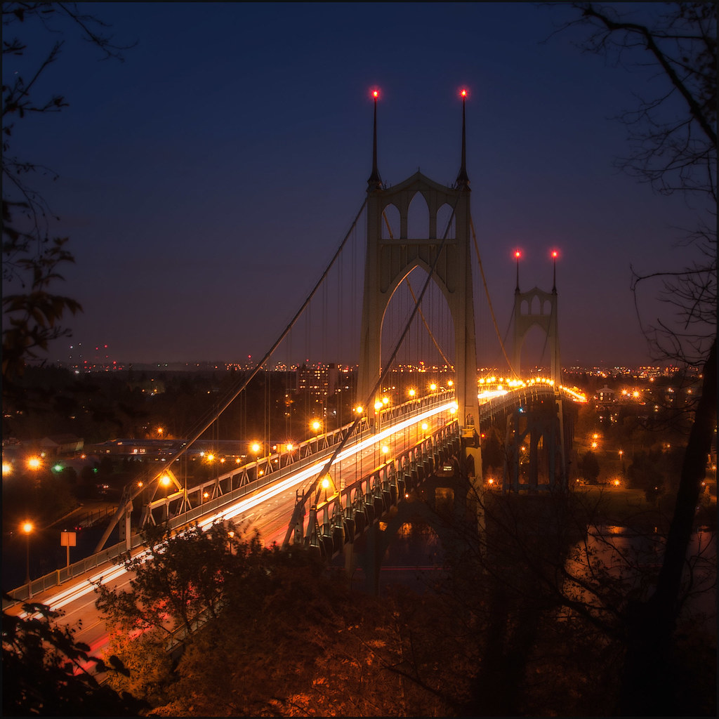 St Johns Bridge • Evening Commute a photo on Flickriver