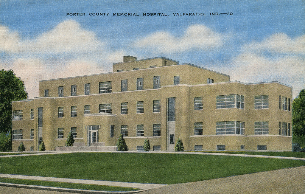 Porter Memorial Hospital, circa 1940 Valparaiso, Indiana… Flickr