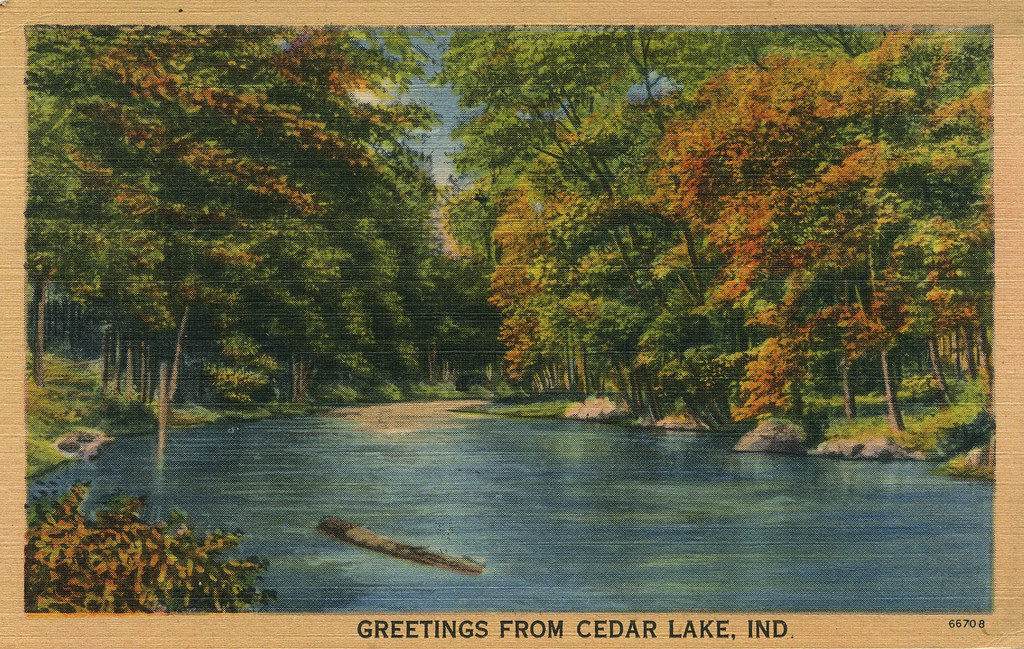 Greetings From Cedar Lake, 1946 Cedar Lake, Indiana Flickr