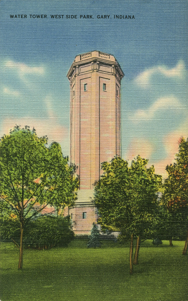 Water Tower at West Side Park, circa 1940 Gary, Indiana Flickr