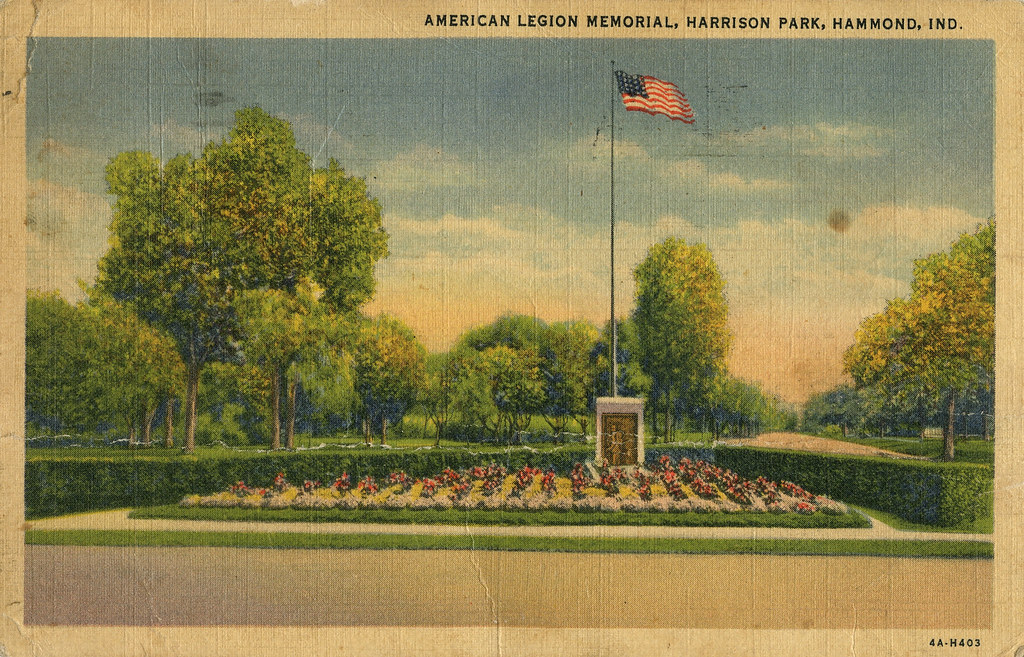 American Legion Memorial, Harrison Park, 1934 Hammond, I… Flickr