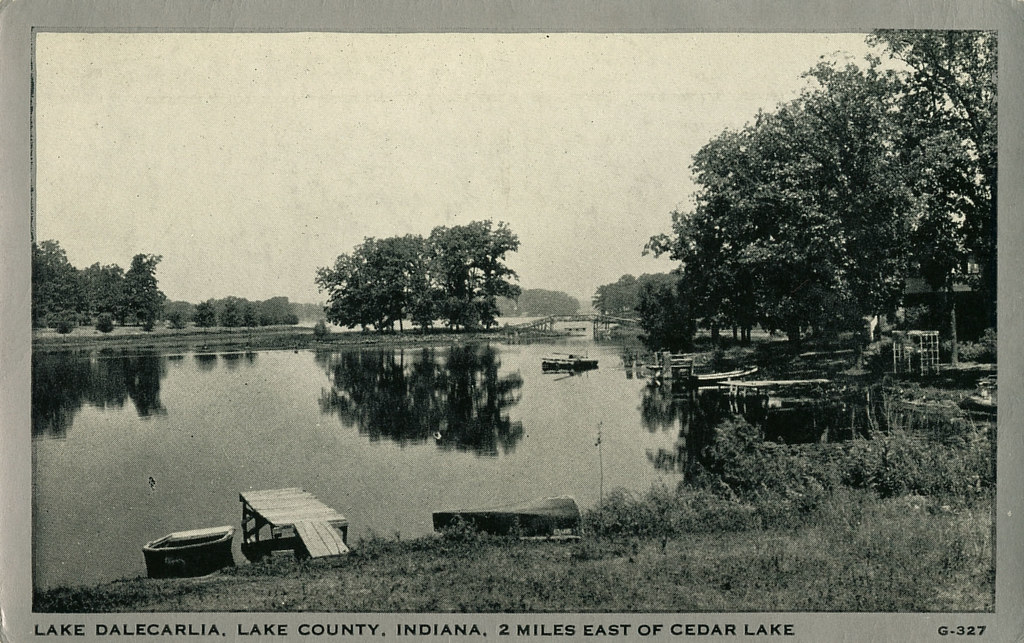 Lake Dalecarlia, Lake County, Indiana, 2 miles east of Cedar Lake