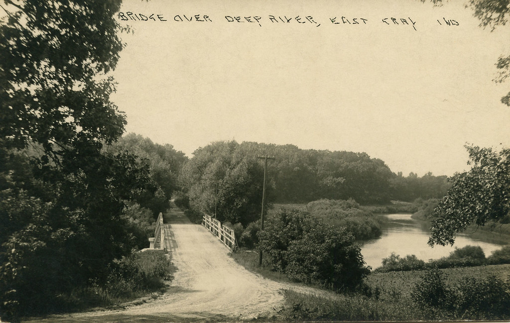 Bridge Over Deep River, circa 1910 Lake Station / East G… Flickr