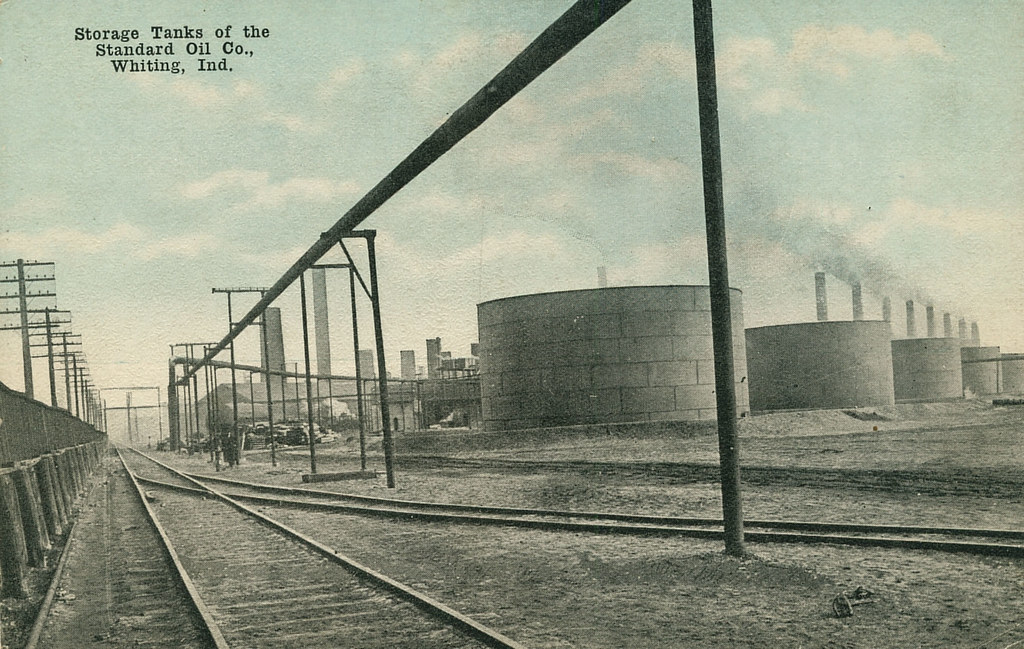 Storage Tanks of the Standard Oil Company, circa 1910 Whiting