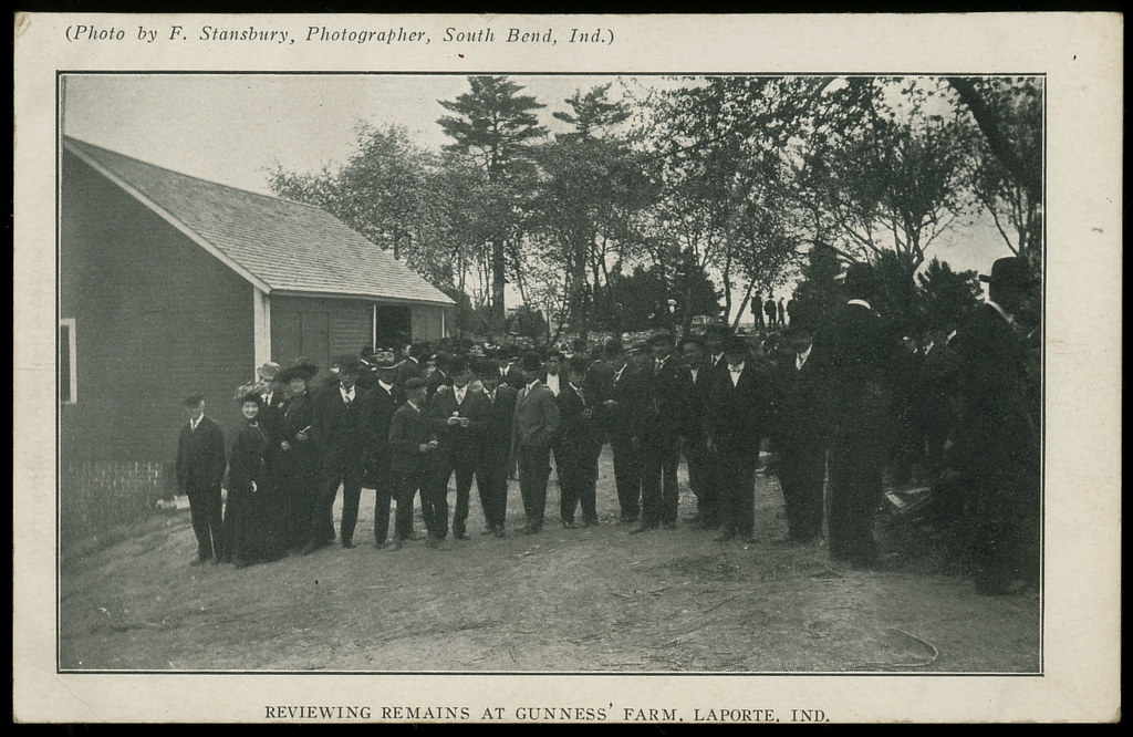 Reviewing Remains at Gunness' Farm, 1908 Belle Gunness Flickr