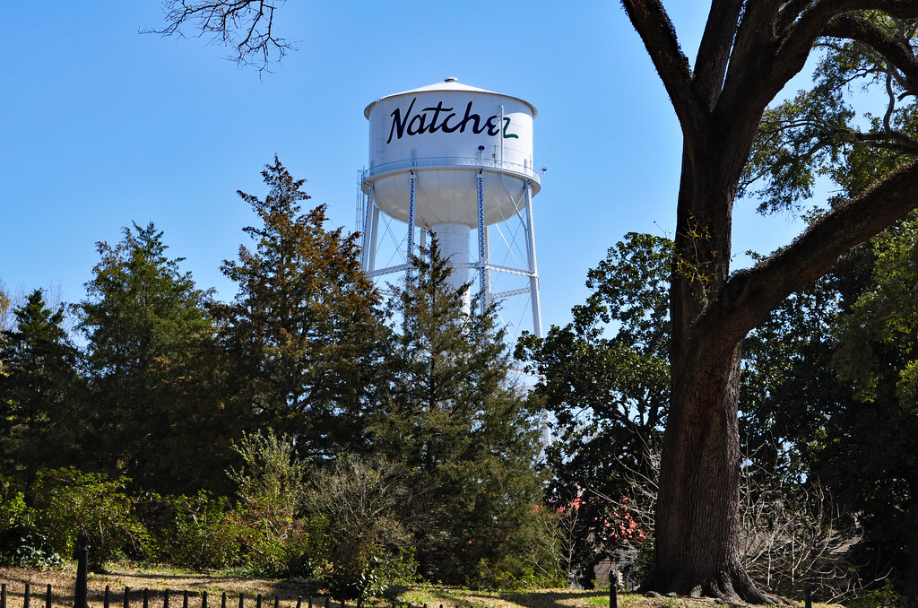 Natchez water tower Water tower seen in Natchez, Mississip